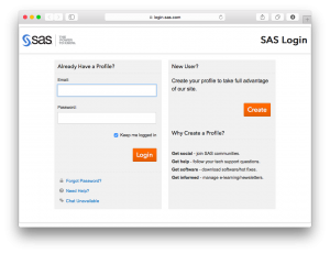 SASユーザー登録